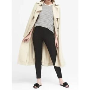 Banana Republic Devon Black Bi-Stretch Legging Pants Size 8